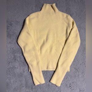 Chic Yellow Turtleneck Sweater
